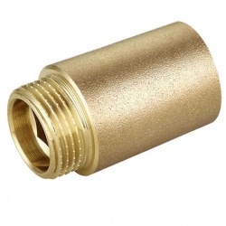 Латунная удлинительная гайка 90 мм TIM 1/2&quot;, резьба внутр./наруж., SFM022D-90