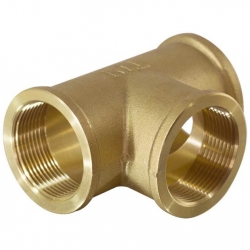 Тройник латунный TIM 3/4&quot;x 3/4&quot;x 3/4&quot; внутренняя резьба,TF333