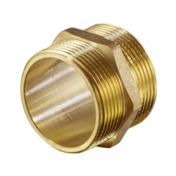 Латунный ниппель TIM 1/2&quot; х 1/2&quot;, резьба наруж./ наруж.,ASM022 (усиленный)