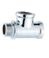 Хромированный тройник латунный TIM 1/2&quot;x1/2&quot;x1/2&quot;,K-TMFF222