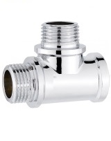 Хромированный тройник латунный TIM 3/4&quot;x3/4&quot;x3/4&quot;,K-TMMF333