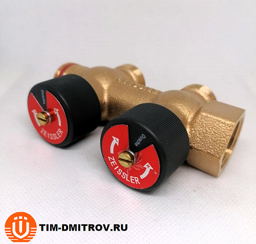 Коллектор распределительный с функцией отключения на 2 отвода 3/4&quot;*3/4&quot;EK ZSc.403.0502E