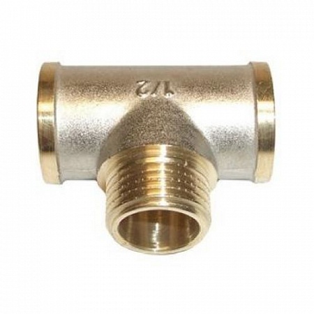 Тройник  НИКЕЛЬ 1/2г*1/2ш*1/2г TFMF222N