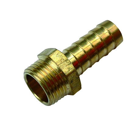 Штуцер для шланга с наружной резьбой 3/8&quot;-14 мм, арт.SM08-14