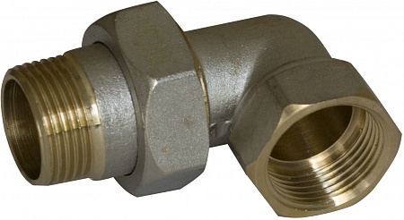 Муфта американка для углового соединения НИКЕЛЬ 3/4&quot;г/ш HJL033N